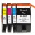 HP NO.905 XL 黑色/藍色/黃色/紅色 高容量相容墨水匣 四色一組